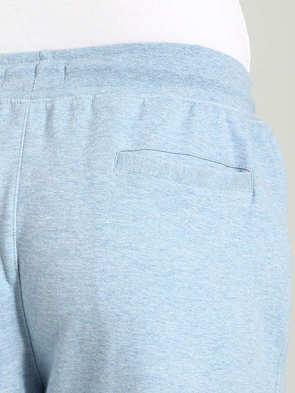 Indian Terrain Men's Regular Fit Solid Blue Track Pants